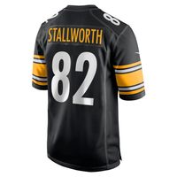 Men's Nike John Stallworth Black Pittsburgh Steelers Retired Player Jersey