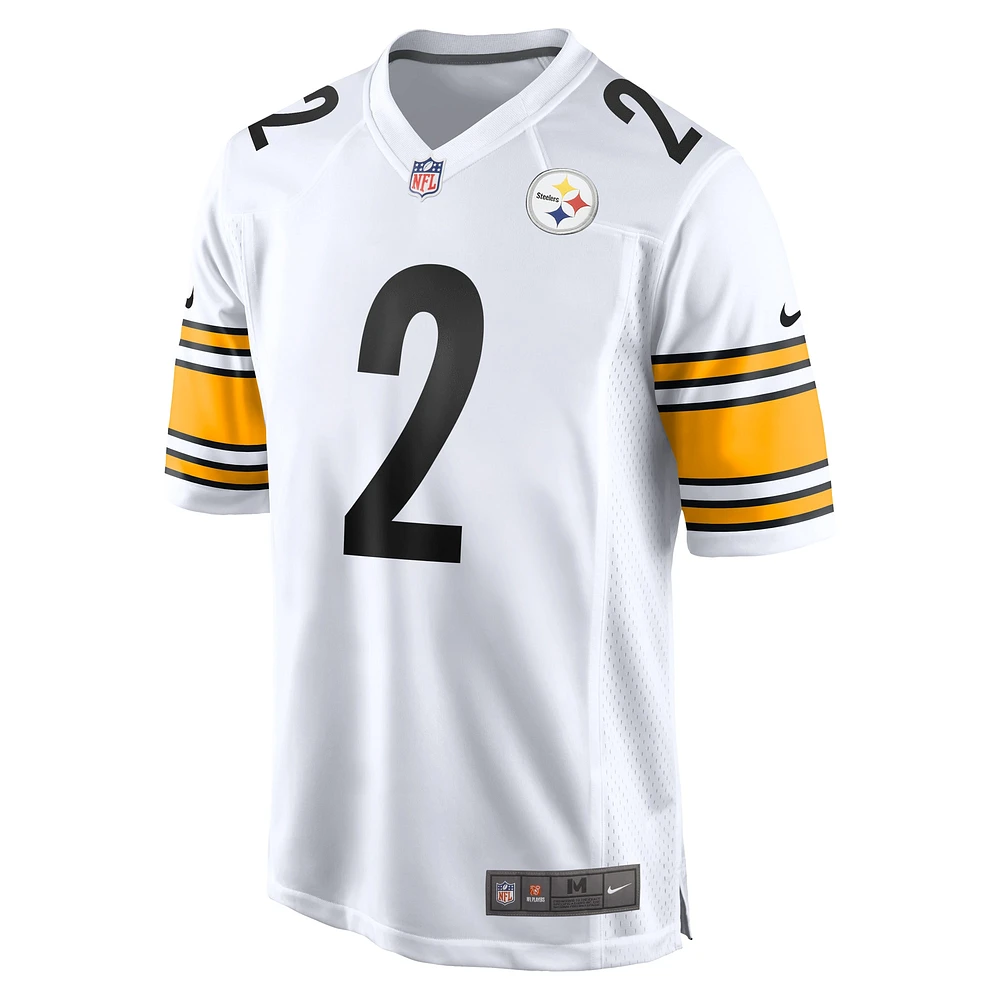 Men's Nike Justin Fields White Pittsburgh Steelers  Game Jersey