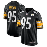 Men's Nike Keeanu Benton  Black Pittsburgh Steelers Team Game Jersey