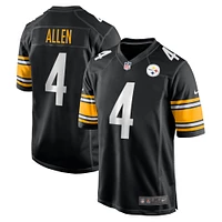 Maillot de match Nike Kyle Allen noir des Pittsburgh Steelers pour homme