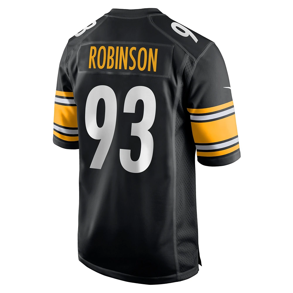 Maillot Nike Mark Robinson pour homme, joueur de match des Steelers Pittsburgh, noir