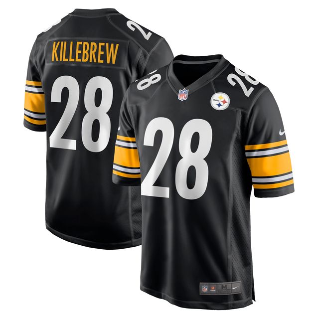 Maillot de match Nike Miles Killebrew pour hommes, noir, Pittsburgh Steelers