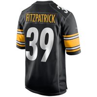 Men's Nike Minkah Fitzpatrick Black Pittsburgh Steelers Game Jersey