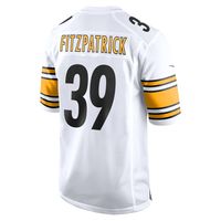 Men's Nike Minkah Fitzpatrick White Pittsburgh Steelers Game Player Jersey