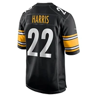 Maillot de jeu Nike Najee Harris pour homme, noir, Pittsburgh Steelers, joueur