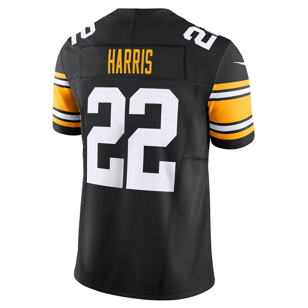 Nike Najee Harris pour hommes Noir Pittsburgh Steelers Vapor F.U.S.E. Maillot limité