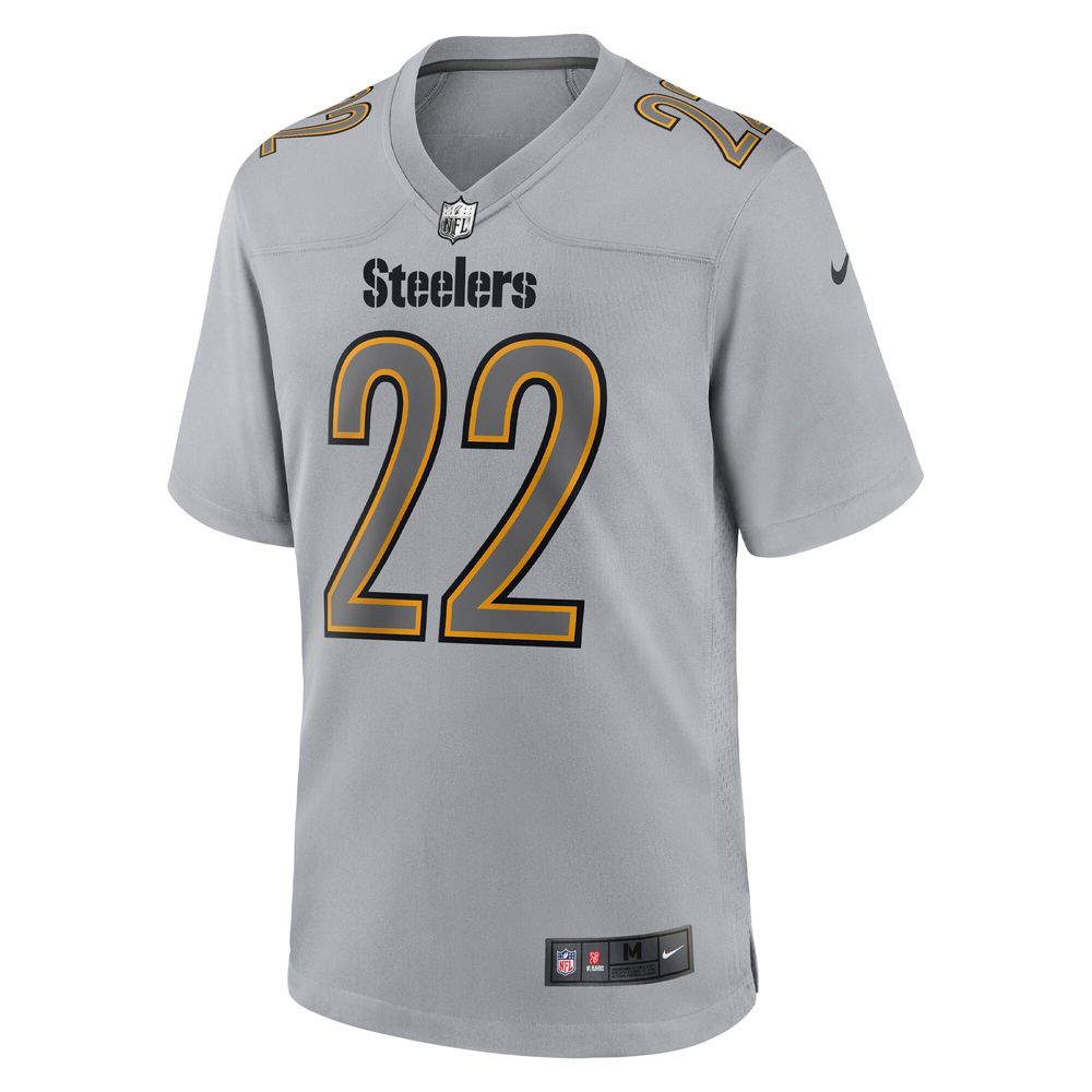 Men's Nike Najee Harris Gray Pittsburgh Steelers Atmosphere Fashion Game Jersey Size: Medium