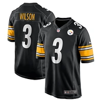 Men's Nike Russell Wilson  Black Pittsburgh Steelers Game Jersey