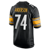 Men's Nike Spencer Anderson  Black Pittsburgh Steelers Game Jersey