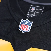 Maillot de match alternatif Nike T.J. Watt noir des Steelers Pittsburgh pour homme