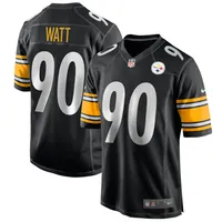 Men's Nike T.J. Watt Black Pittsburgh Steelers Game Jersey