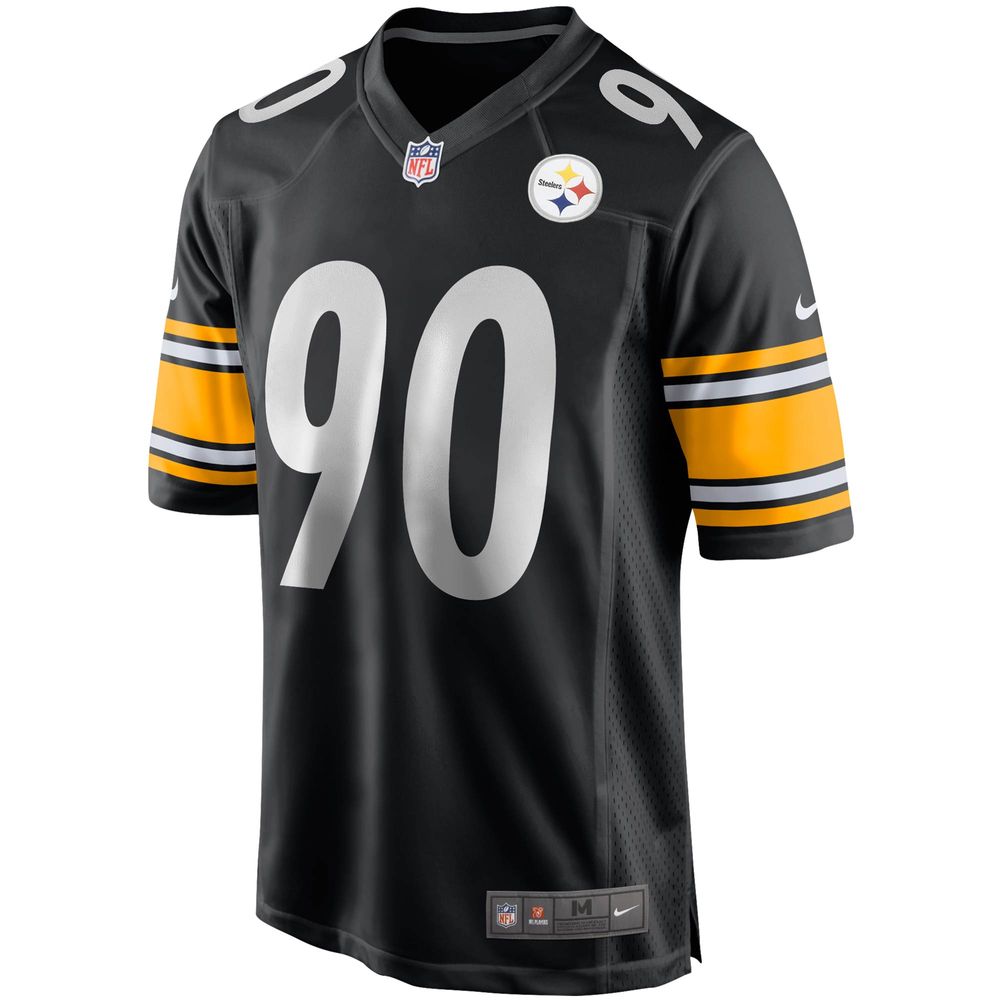 Men's Nike T.J. Watt Black Pittsburgh Steelers Game - Jersey