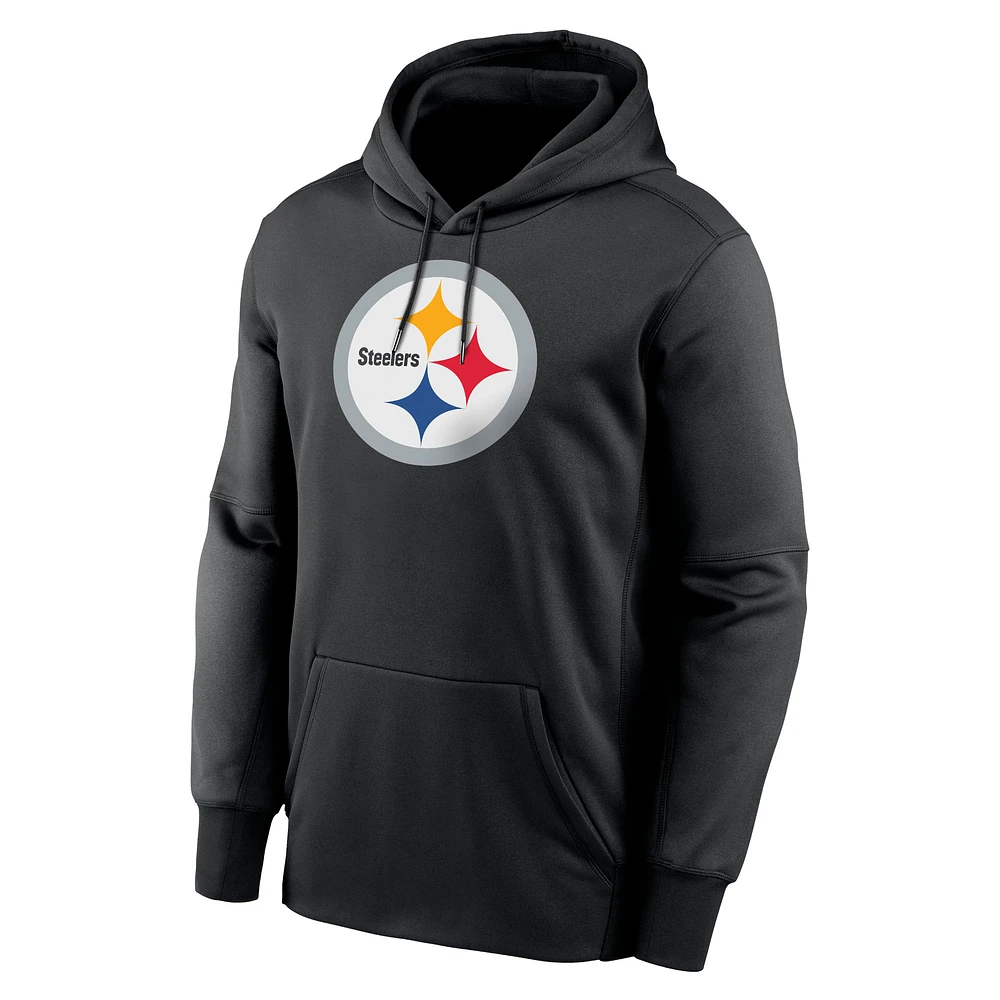 Sweat à capuche Nike T.J. Watt noir pour homme avec nom et numéro de joueur des Pittsburgh Steelers