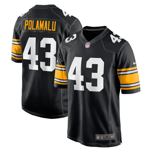 Mitchell & Ness Men's Troy Polamalu Black Pittsburgh Steelers Legacy Replica Jersey