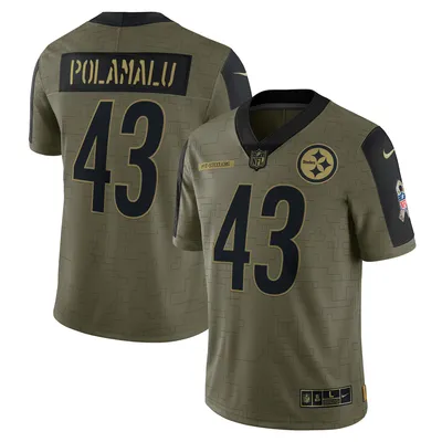 Lids Troy Polamalu Pittsburgh Steelers 2022 Salute To Service Retired  Player Limited Jersey - Olive