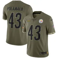 Troy Polamalu Pittsburgh Steelers Nike Black Jersey