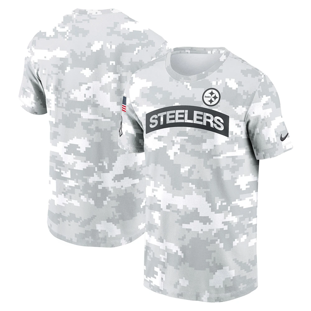 T-shirt Nike Pittsburgh Steelers 2024 Salute To Service Performance pour homme, blanc, grande taille