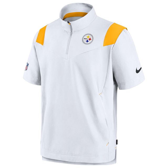 Haut à enfiler Chevron Lockup Nike Pittsburgh Steelers Sideline Coaches pour homme - Blanc