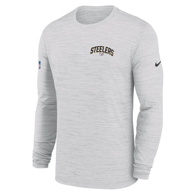 Nike Youth Pittsburgh Steelers Sideline Velocity Black Long Sleeve T-Shirt