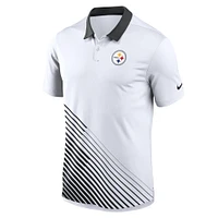 Polo Nike blanc Pittsburgh Steelers Vapor Performance pour homme