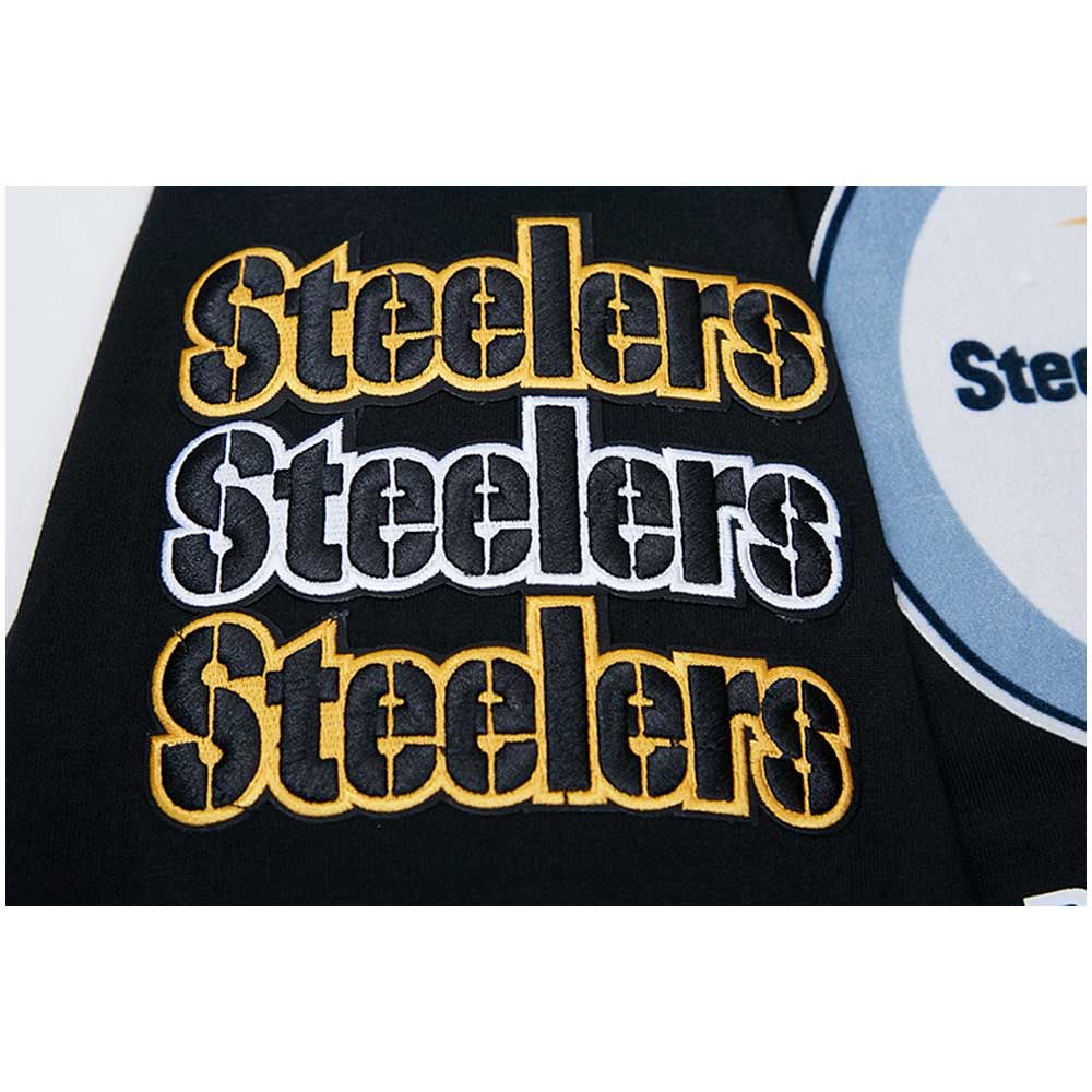 Men's Pro Standard Black Pittsburgh Steelers 6X Super Bowl Champions Pullover Hoodie Size: Small