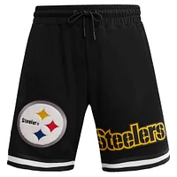 Men's Pro Standard Black Pittsburgh Steelers Classic Chenille Shorts