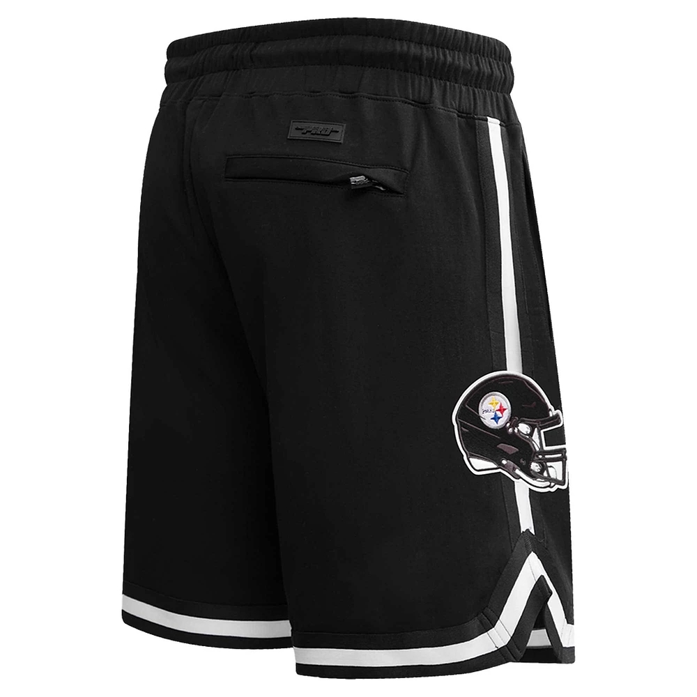 Men's Pro Standard Black Pittsburgh Steelers Classic Chenille Shorts