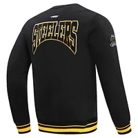 Men's Pro Standard Black Pittsburgh Steelers Crest Emblem Pullover Sweatshirt