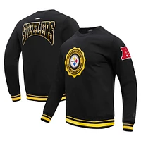 Men's Pro Standard Black Pittsburgh Steelers Crest Emblem Pullover Sweatshirt