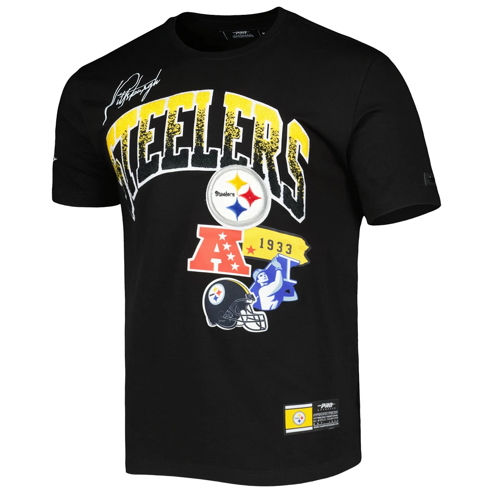 Men's Pro Standard Black Pittsburgh Steelers Hometown Collection T-Shirt