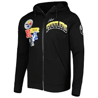 Men's Pro Standard Black Pittsburgh Steelers Hometown Full-Zip Hoodie