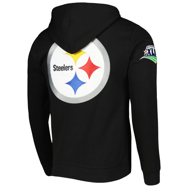 Sweat à capuche entièrement zippé Pro Standard pour hommes, Pittsburgh Steelers Hometown, noir