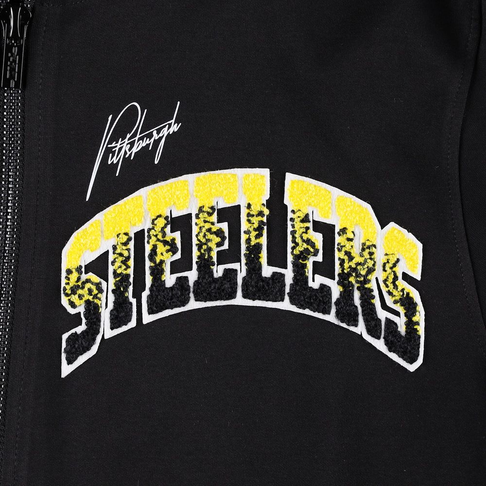 Men's Pro Standard Black Pittsburgh Steelers Hometown Full-Zip Hoodie