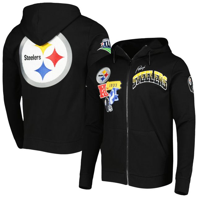 Sweat à capuche entièrement zippé Pro Standard pour hommes, Pittsburgh Steelers Hometown, noir