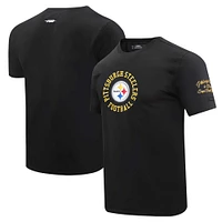 T-shirt hybride Pro Standard noir Pittsburgh Steelers pour hommes