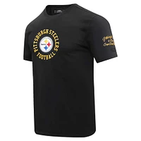 T-shirt hybride Pro Standard noir Pittsburgh Steelers pour hommes