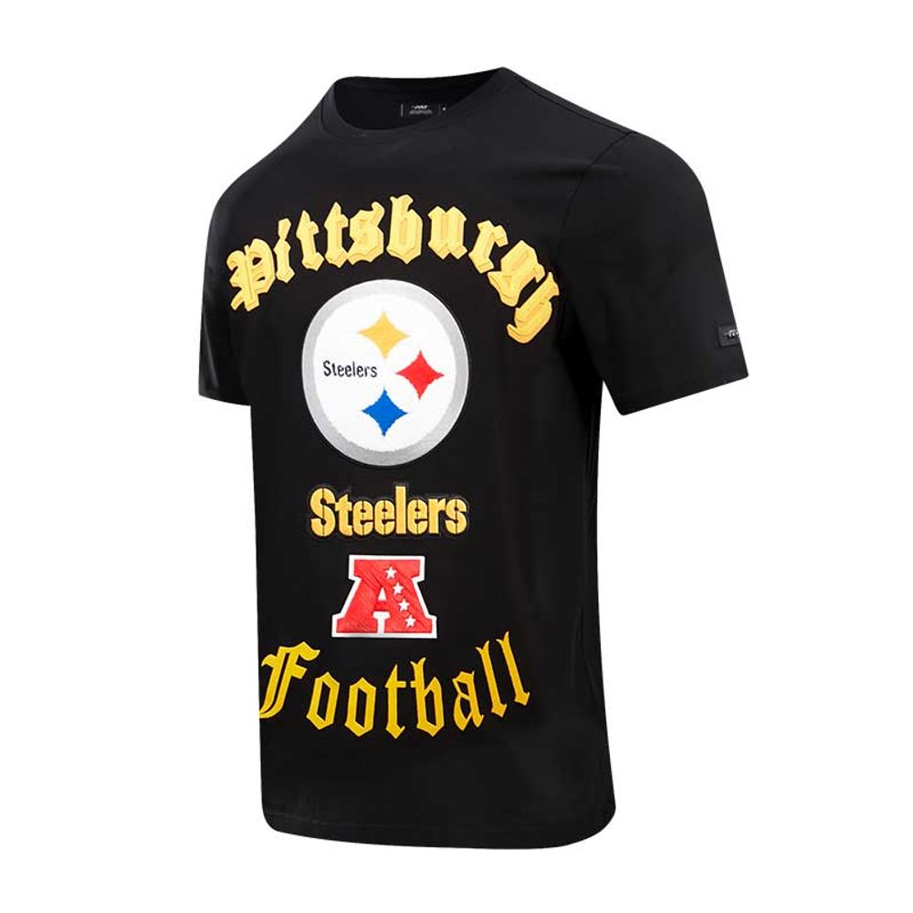 Men's Pro Standard Black Pittsburgh Steelers Old English T-Shirt