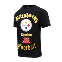 Men's Pro Standard Black Pittsburgh Steelers Old English T-Shirt