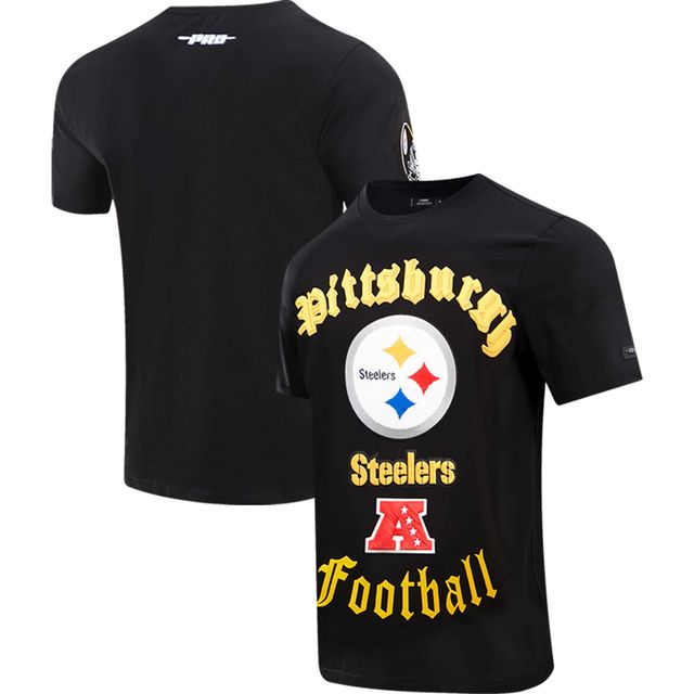 T-shirt Pro Standard Pittsburgh Steelers Old English noir pour homme