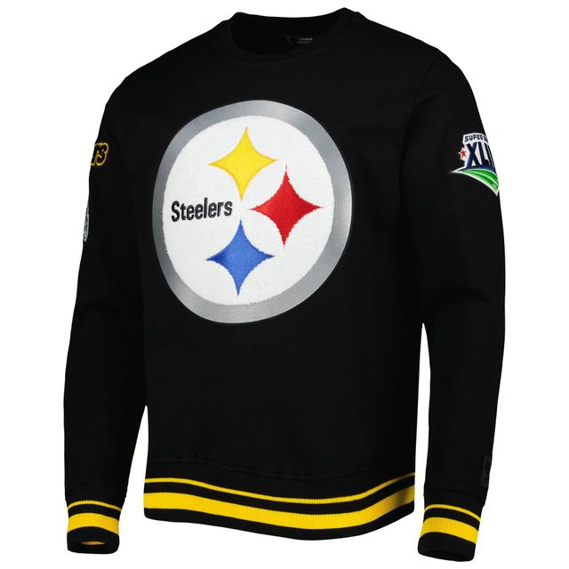 Sweat-shirt Pro Standard noir Pittsburgh Steelers Super Bowl XLIII Mash Up pour hommes