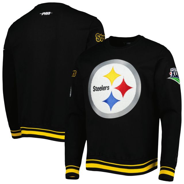 Sweat-shirt Pro Standard noir Pittsburgh Steelers Super Bowl XLIII Mash Up pour hommes