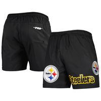 Men's Pro Standard Black Pittsburgh Steelers Woven Shorts