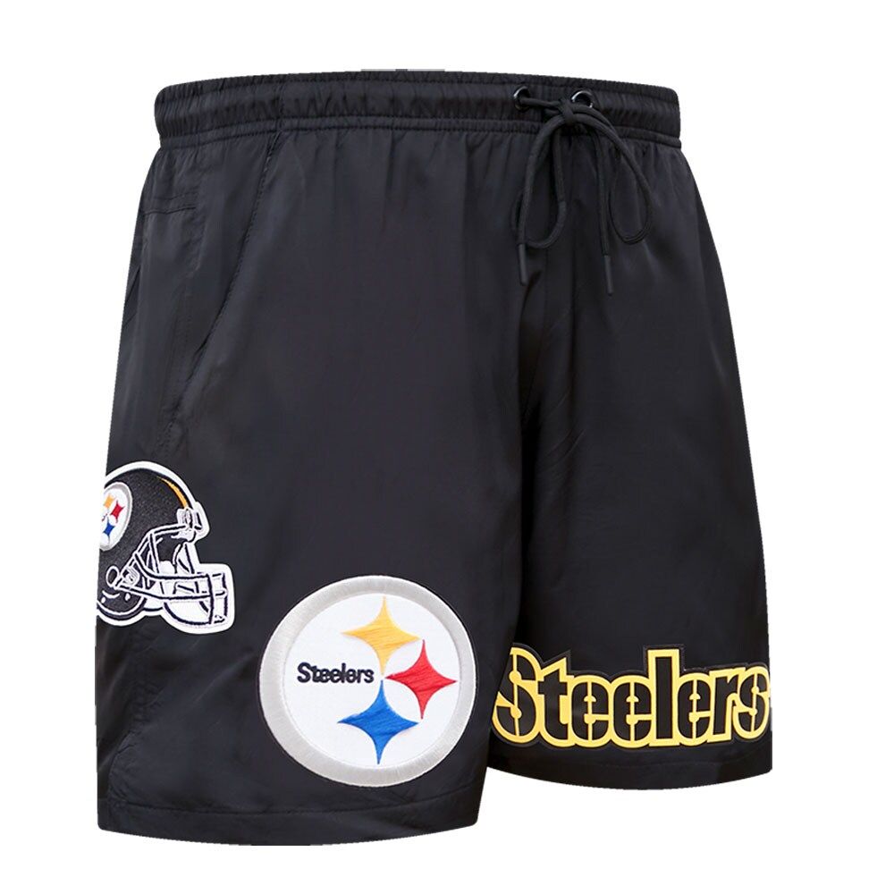 Men's Pro Standard Black Pittsburgh Steelers Woven Shorts