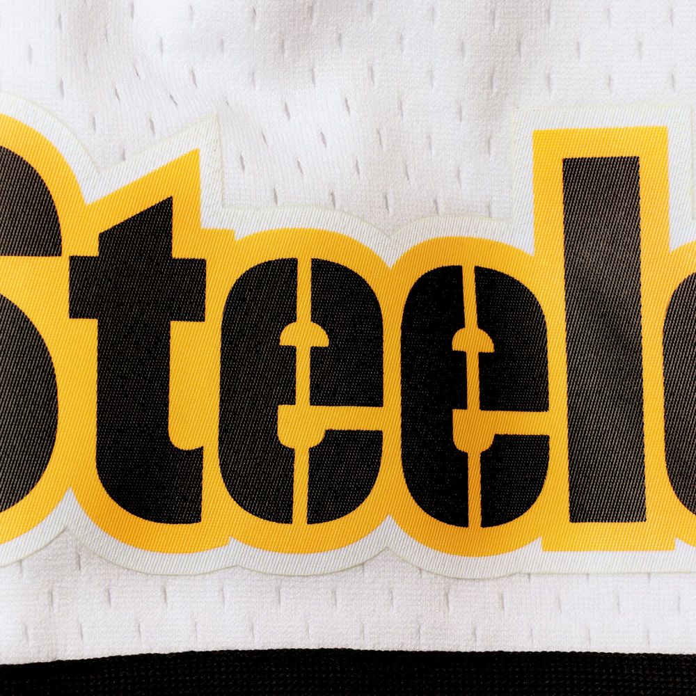 Men's Pro Standard White/Black Pittsburgh Steelers Mesh Shorts