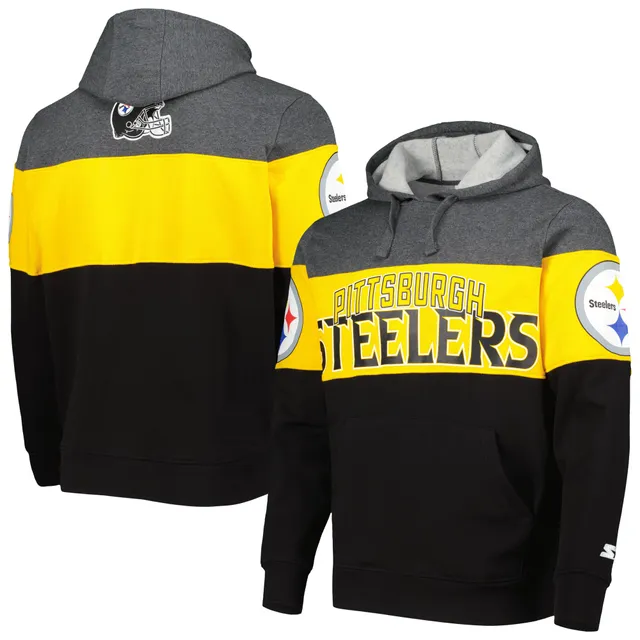 Pittsburgh Steelers Men's Playoffs Colorblock Full Zip Hoodie