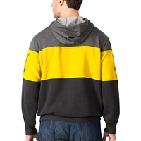 Men's Starter Black Pittsburgh Steelers Extreme Fireballer Throwback - Pullover Hoodie