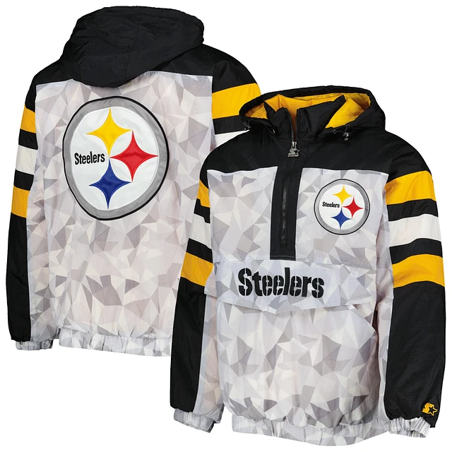 Pittsburgh Steelers Pro Standard Retro Classic Varsity Full-Zip Jacket -  Cream