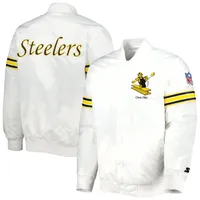 Lids Green Bay Packers Starter The Power Forward Full-Snap Jacket - White