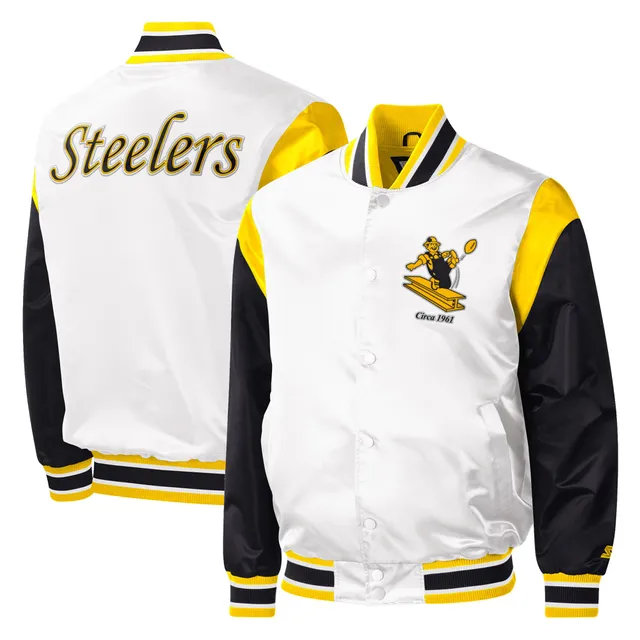 Men's Tommy Hilfiger Black/Gold Pittsburgh Steelers Bill Full-Zip Jacket