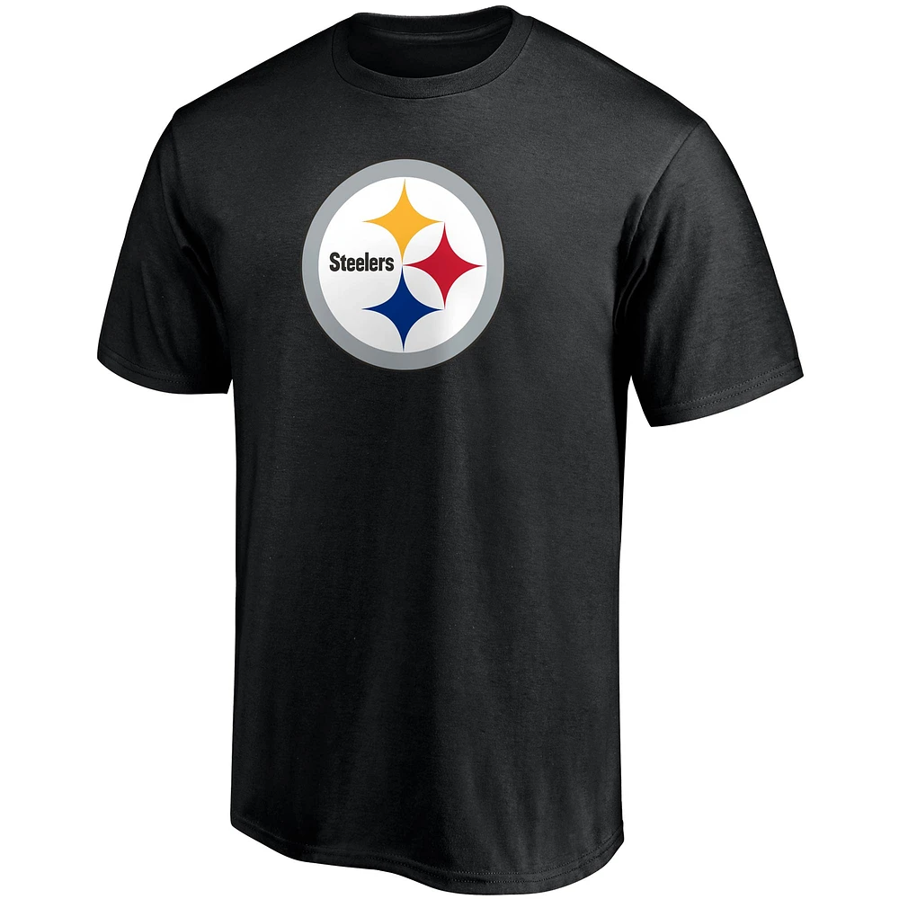 T-shirt noir pour homme T.J. Watt avec nom et numéro du joueur des Steelers de Pittsburgh